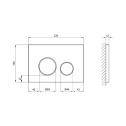 Панель змиву для унітаза Qtap Nest QT0111M11111SAT - зображення 2