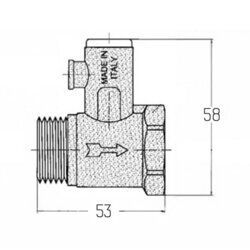 Підривний клапан Icma 1/2&quot; №GS08 - зображення 2