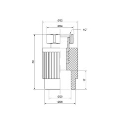 Муфта PPR Thermo Alliance з накидною гайкою 20х1/2&quot; - зображення 2