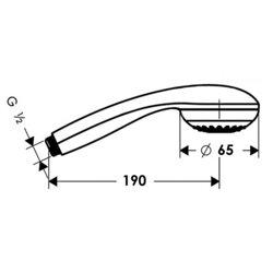 Лійка для ручного душу Лейки Lidz Niagara 02 67 мм округла LDNIA02CRM22035 Chrome - зображення 2