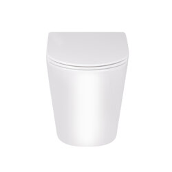 Унитаз напольный Qtap Swan безободковый с сиденьем Soft-close QT16223178W (24176) - изображение 3