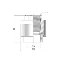 Муфта PPR Thermo Alliance 32х1&quot; ВР - зображення 2