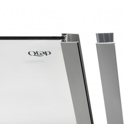 Душова перегородка Qtap Walk-In Glide CRM2012.C8 120х190 см, скло Clear 8 мм, покриття CalcLess - зображення 14